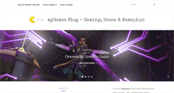 Desktop Screenshot of mygames-blog.de